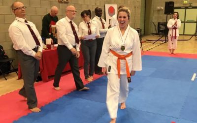 New karate student: Emily’s first competition