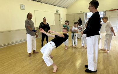 The young black belt, his karate and autism